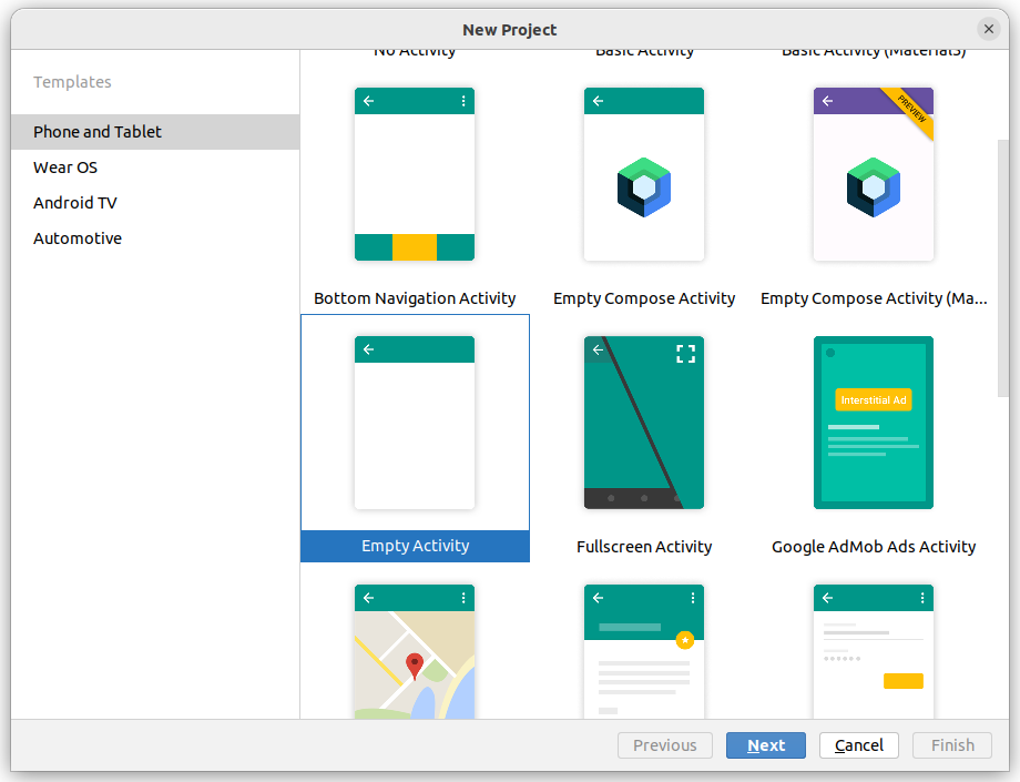 Empty Compose Activity